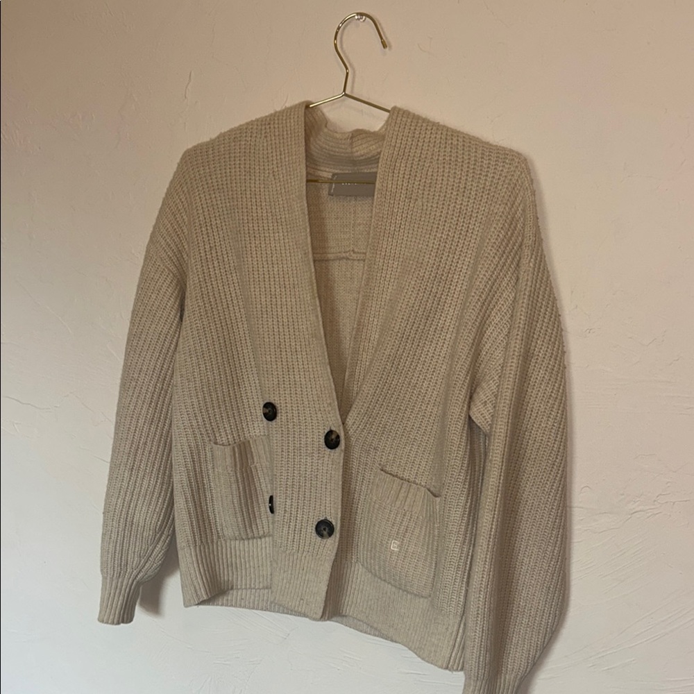 Everlane Wool Double Breasted Cardigan - Picture 2 of 5